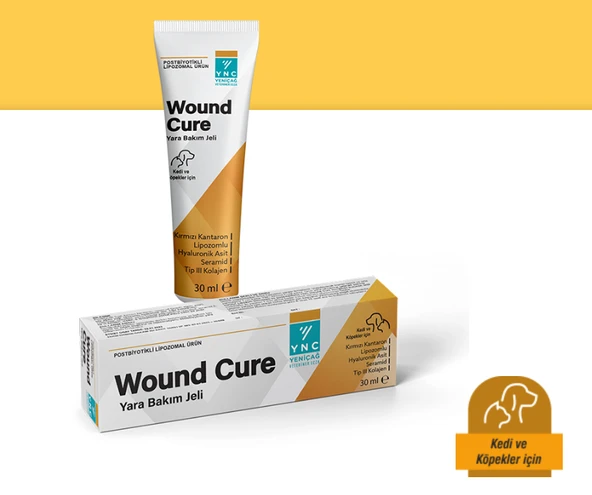 YNC WOUND CURE KEDİ KÖPEK İÇİN YARA BAKIM JELİ 30 ML ürün görseli 1