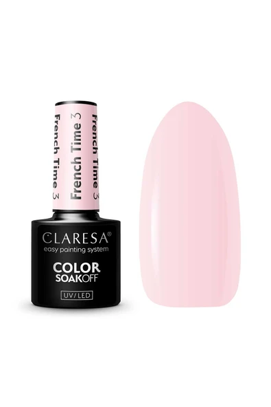 Claresa Kalıcı Oje French Time Yarı Şeffaf Açık Pembe 03 5gr ürün görseli 1