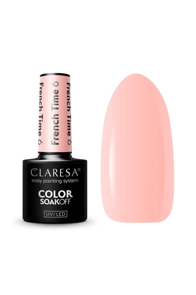 Claresa Kalıcı Oje French Time Yarı Şeffaf Nude Pembe 06 5gr ürün görseli 1