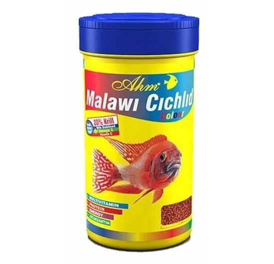 Ahm Malawi Cichlid Granulat Colour Balık Yemi 1000 ml ürün görseli 1