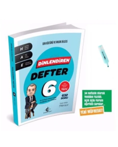 6.Sınıf Eker Test Din Kültürü Ve Ahlak Bilgisi Dinlendiren Defter ürün görseli 1