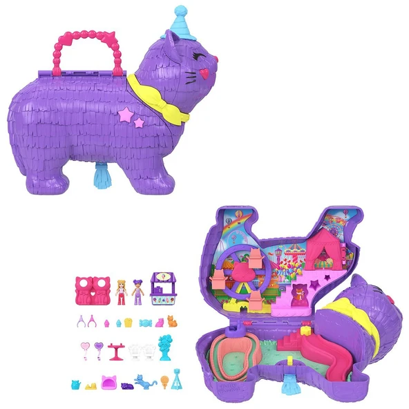 JFT90 Polly Pocket Parti Kediciği Oyun Seti ürün görseli 1