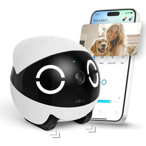 Enabot ROLA Mini 2K Kameralı Taşınabilir Hayvan Robotu /  Her Yerde Bağlantıda Kalın ürün görseli 1