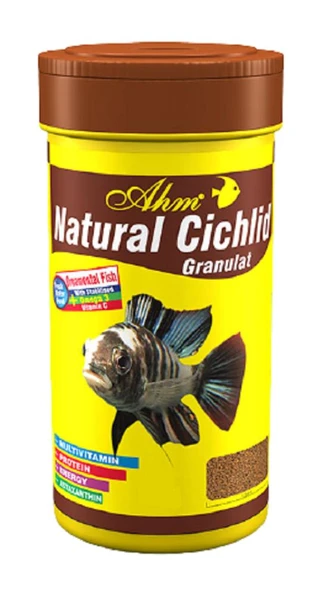 AHM Natural Cichlid Granulat Balık Yemi 100 ml ürün görseli 1