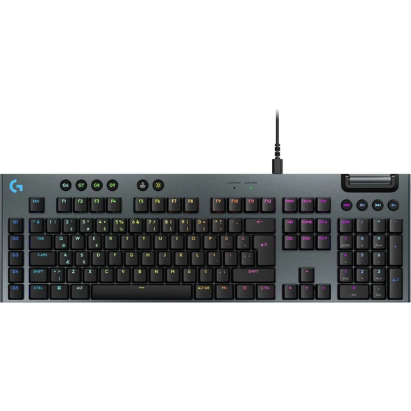 Logitech G915 X Düşük Profilli RGB Aydınlatmalı GL Brown Pc/mac Için Kablolu Ingilizce Q Mekanik Oyun Klavyesi, Siyah ürün görseli 1
