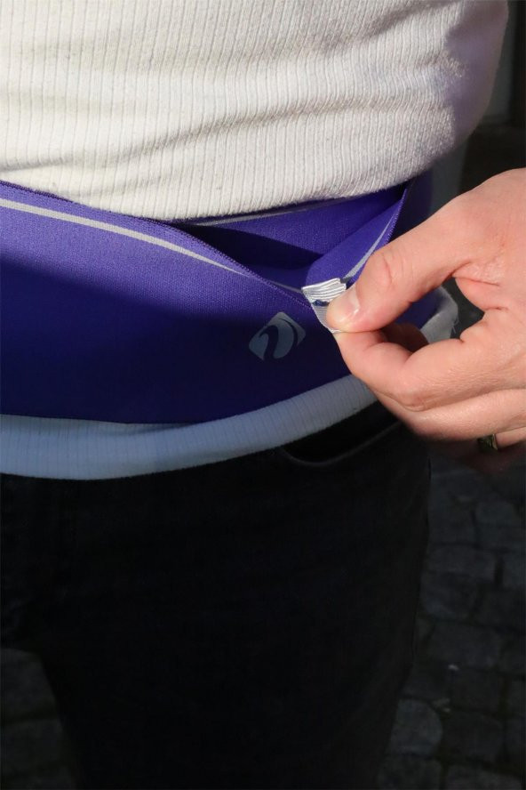 Delta Probelt Spor Koşu Fitness Avcılık Korse Bel Çantası Sporcu Kemeri 4 Gizli Cepli Güvenli Çanta ürün görseli 1