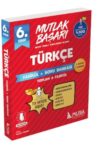 Muba Yayınları 6. Sınıf Türkçe Fasikül Soru Bankası ürün görseli 1