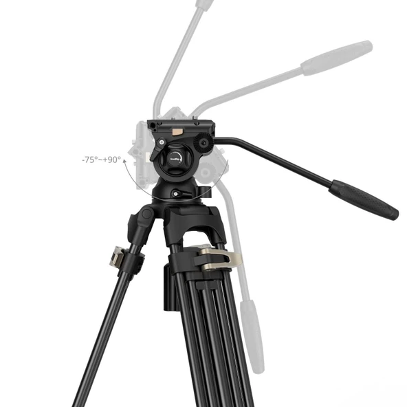 SmallRig 4686 AD-01S  Profesyonel Video Tripod Kiti - Resim 6