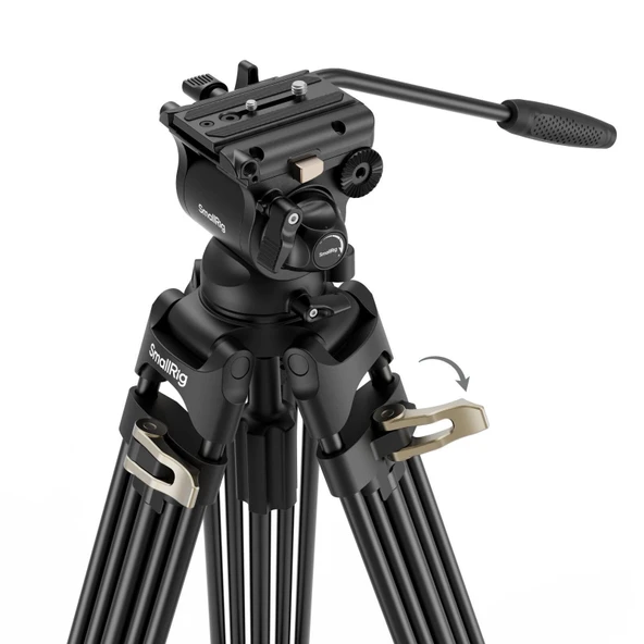 SmallRig 4686 AD-01S  Profesyonel Video Tripod Kiti - Resim 5