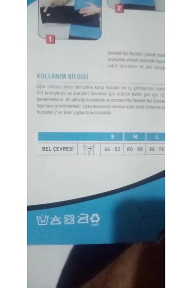 Bel Korsesi Siyah Çelik Destekli - Resim 3