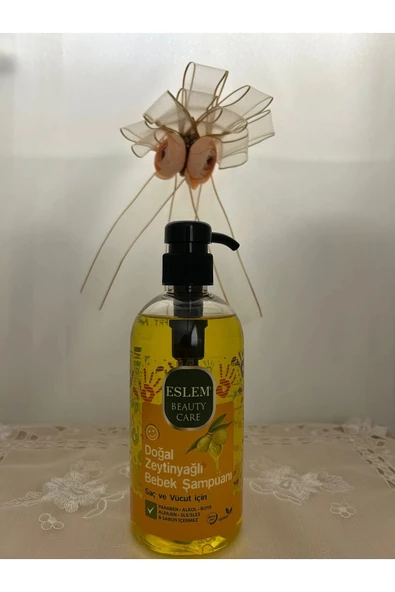 ESLEM DOĞAL ZEYTİN YAĞLI BEBEK ŞAMPUANI 500 ML ürün görseli 1