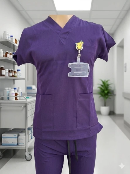 DOKTOR HEMŞİRE SCRUBS ÜNİFORMA LİGRALI ürün görseli 1