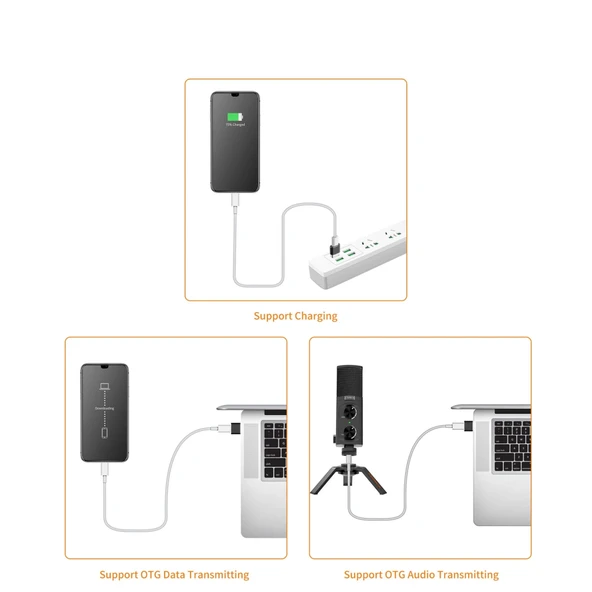 Comica CVM-USBC-A OTG USB-C'den USB-A'ya Adaptör - Resim 6