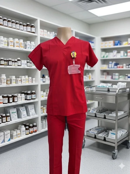 DOKTOR HEMŞİRE SCRUBS ÜNİFORMA LİGRALI ürün görseli 1
