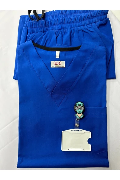 DOKTOR HEMŞİRE SCRUBS ÜNİFORMA LİGRALI - Resim 2