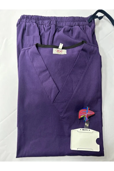 DOKTOR HEMŞİRE SCRUBS ÜNİFORMA LİGRALI - Resim 2