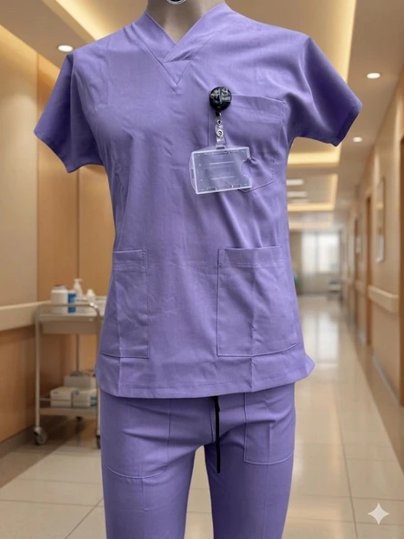 DOKTOR HEMŞİRE SCRUBS ÜNİFORMA LİGRALI ürün görseli 1