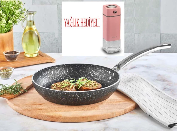 Granit Tava 22 CM ve Yağdanlık ürün görseli 1