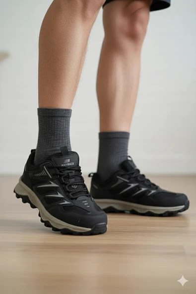 Mayback Unisex Spor Ayakkabı 36-40 Siyah Füme ürün görseli 1