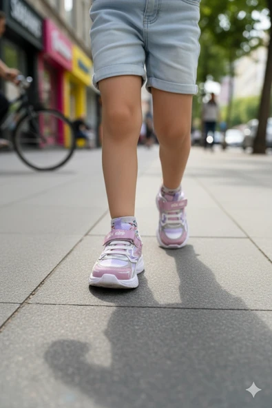 Belix-Gür Kids Kız Çocuk Spor Ayakkabısı 26-35 Pembe-Lila ürün görseli 1
