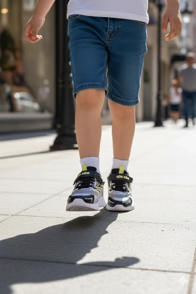 Belix-Gür Kids Erkek Çocuk Spor Ayakkabısı 26-35 Siyah-Sarı ürün görseli 1