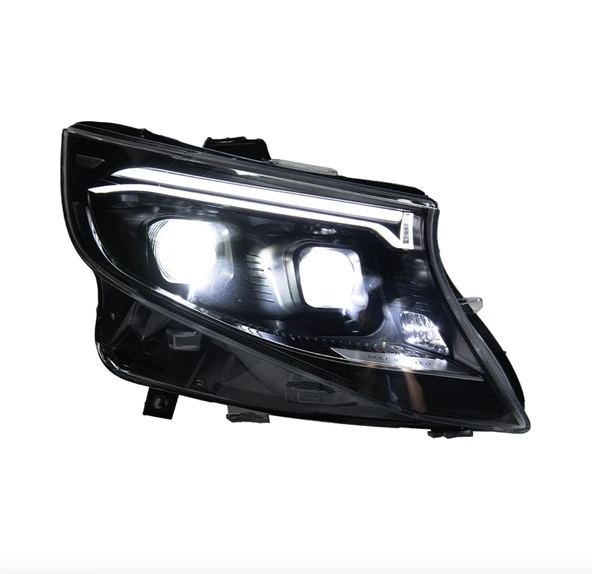 AUTOGP Mercedes vito w447 ön far lambası seti takımı ledli 2025 dizayn 2015+ ürün görseli 1