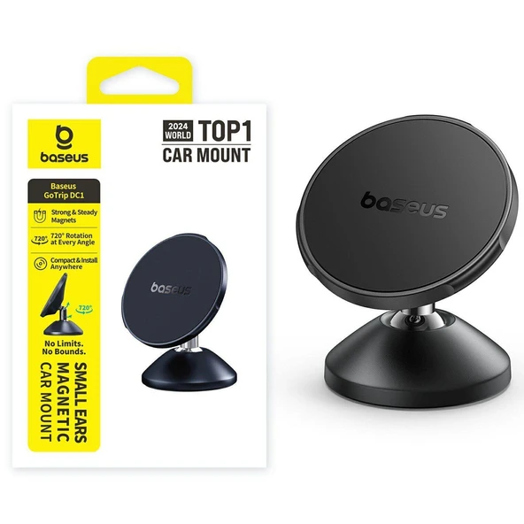 Baseus GoTrip DC1 Manyetik Araç Standı Siyah - Resim 4