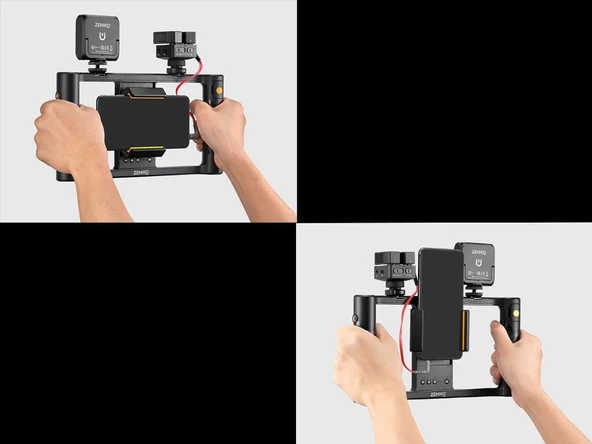 Zeniko MR11 LED'li Vlog Telefon Kiti - Resim 4