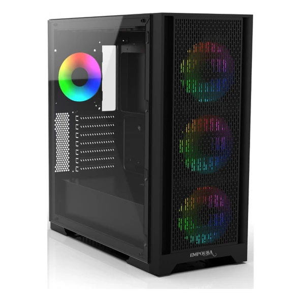 Inca Empousa EMG-17XB USB 3.2 ARGB eATX Mid Tower Siyah Kasa ürün görseli 1
