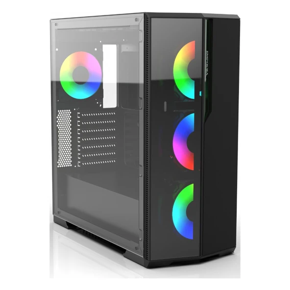 Inca Empousa EMG-17XN USB 3.2 ARGB eATX Mid Tower Siyah Kasa ürün görseli 1