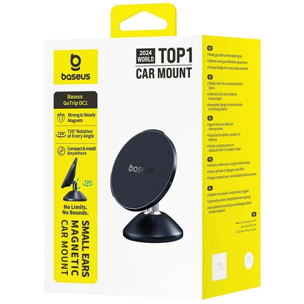 Baseus GoTrip DC1 Manyetik Araç Standı Siyah - Resim 5