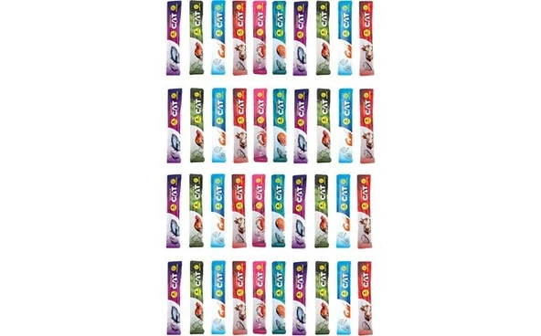 EuroGold Cat Karışık Sıvı Kedi Ödülü Creamy 40 adet x 15 gr ürün görseli 1