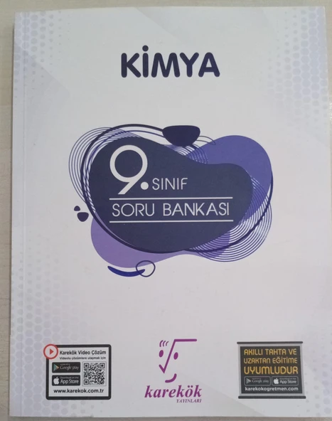 Karekök Yayıncılık 9. Sınıf Kimya Soru Bankası ürün görseli 1