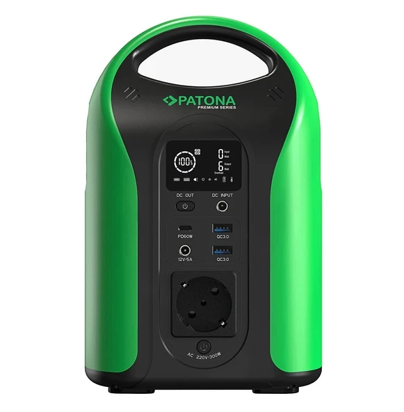PATONA 9990 Premium Taşınabilir Güç İstasyonu 300 / 300W 283Wh USB5V/3A DC12V/5A  AC220V ürün görseli 1