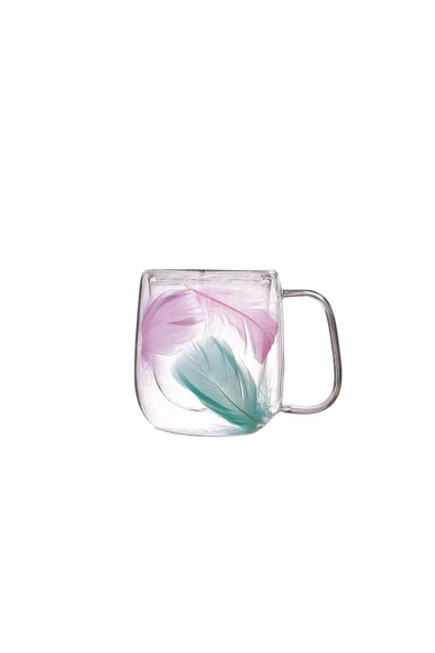 Perotti Double Feather Çift Cidarlı Kupa 250 ml - Resim 3
