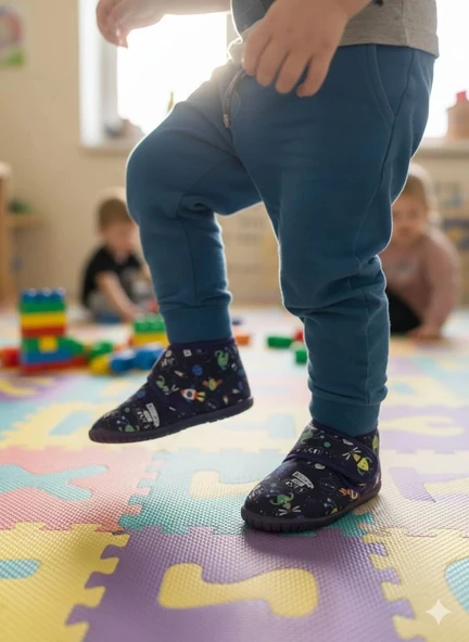 Soylu Yumuşak Nakışlı Gezegenli Erkek Çocuk Pandufu ürün görseli 1
