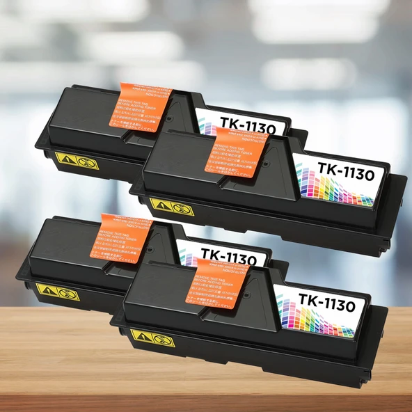 Kyocera Mita TK-1130 Muadil Toner 4'lü Avantaj Paket / Ecosys M2030 / M2530 / FS1030 / FS1130 ürün görseli 1