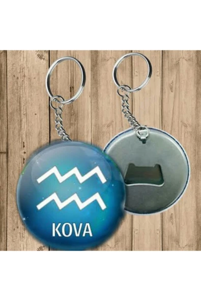 Kova Burcu Anahtarlık - Açacaklı Anahtarlık ürün görseli 1