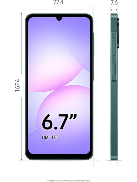 Samsung Galaxy A07 128 GB Yeşil - Resim 2