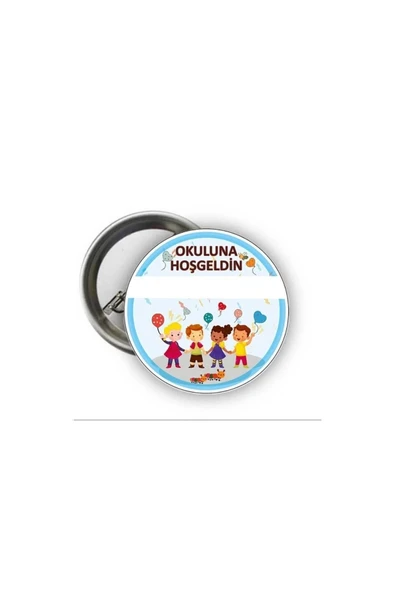 Okuluna Hoşgeldin Rozet - Öğrenci Rozeti ( 20 Adet ) ürün görseli 1