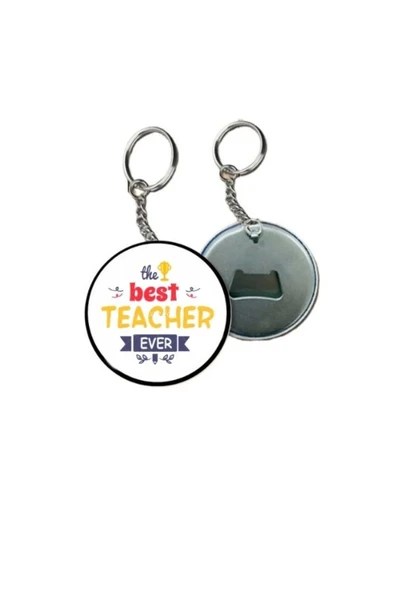Öğretmenler Gününe Özel Anahtarlık - Öğretmene Anahtarlık Hediye ( Best Teacher Anahtarlık ) ürün görseli 1