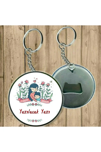 Anneler Günü Hediyesi Isime Özel Anahtarlık ( Açacaklı Anahtarlık ) ürün görseli 1