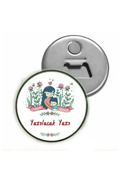 Anneler Günü Hediyesi Isime Özel Magnet ( Açacaklı Magnet ) ürün görseli 1