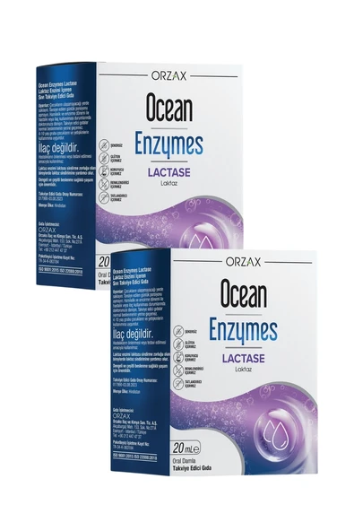 Ocean Enzymes Lactase Damla 20 ml x 2 Adet ürün görseli 1