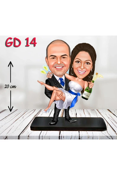 Kişiye Özel Ahşap Biblo - Düğün Biblo 5 ( 3D Biblo ) ürün görseli 1