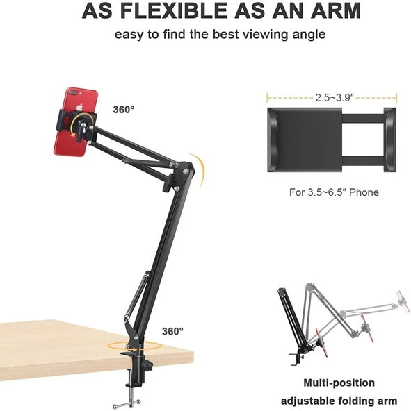 OEM Marka P361 Masa Üstü Telefon Tutucusu - Resim 2