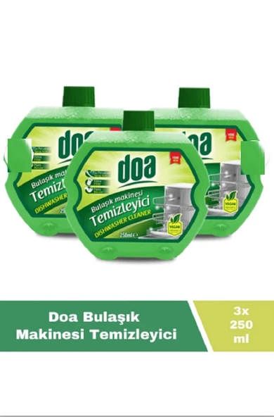 Doa Bulaşık Makinası Temizleyici 250 Ml Vegan x 3 Adet ürün görseli 1