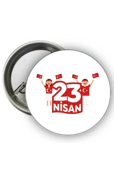 Kişiye Özel 23 Nisan Rozeti - 23 Nisan Rozeti ( 20 Adet ) ürün görseli 1