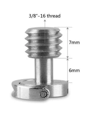 OEM Marka SC08 3/8 Tripod Plate Vidası - Resim 2