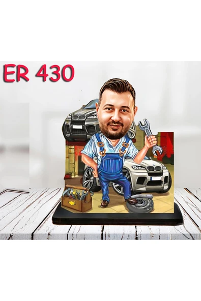Kişiye Özel Ahşap Biblo - Erkek Meslek Karikatür Biblo 70 ürün görseli 1